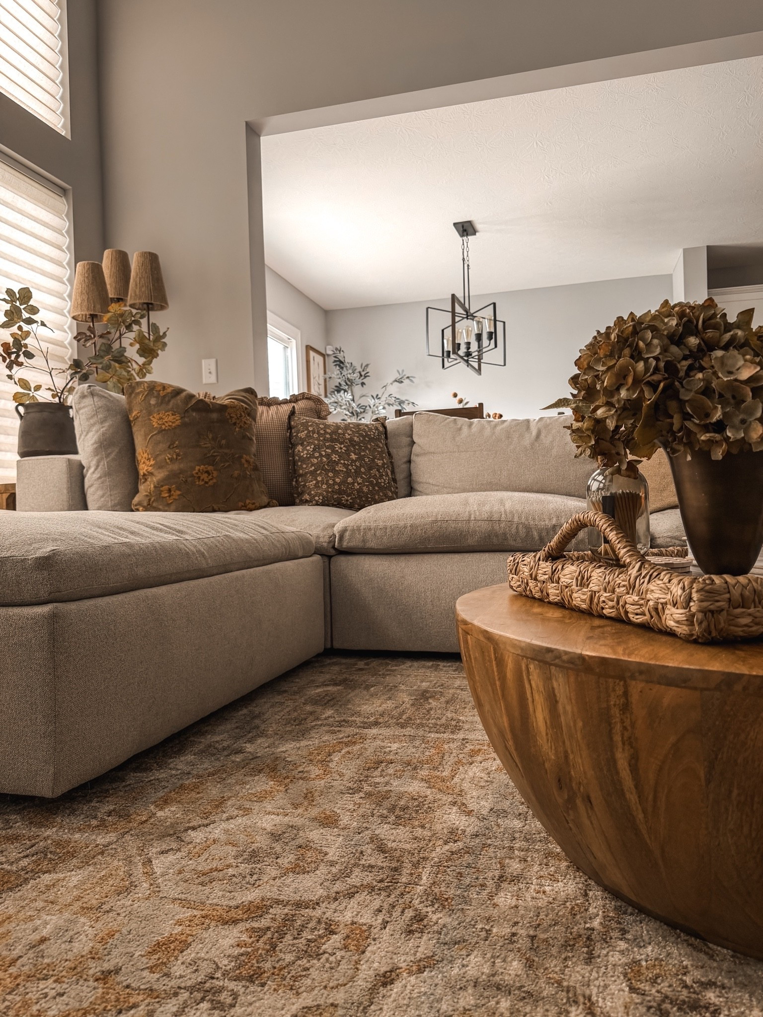 Living room styling, coffee table decor, vase styling, summer decor, neutral home, sofa sectional, throw pillows, area rug

#LTKHome