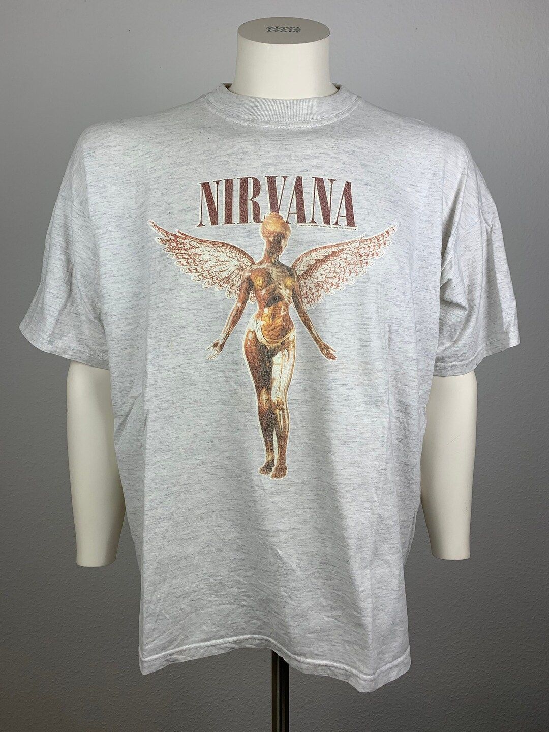 NIRVANA 1995 T-shirt Vintage / Kurt Cobain / in Utero - Etsy UK | Etsy (UK)
