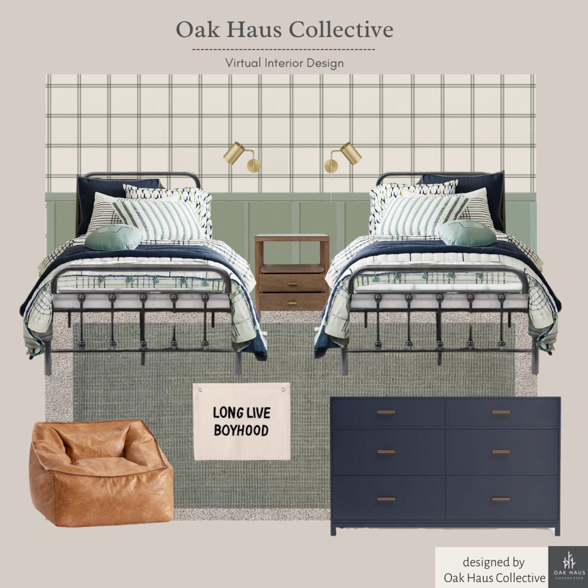 🌟Double the Beds, Double the Fun! Check out this Tween Boy Bedroom Inspo for when they are not so little anymore! 

Interested in our Virtual Design services? DM us today to get started bringing your vision to life! 



#designinspo #moodboard #visionboard #bedroominspo #bedroomdesigns  #tweenboybedroom #modernclassic #boybedroominspo  #curatedcollection #oakhauscollective #interiordesign #interiordesigner #interiordecorating #interiorstyling #interiordesignideas #homedecor #boybedroomdesign #modernclassic #modernclassicdecor #bedroomrenovation #boybedroom #boybedroomdecor #twinbeds #boybedroomideas

#LTKhome #LTKkids #LTKfamily #LTKhome