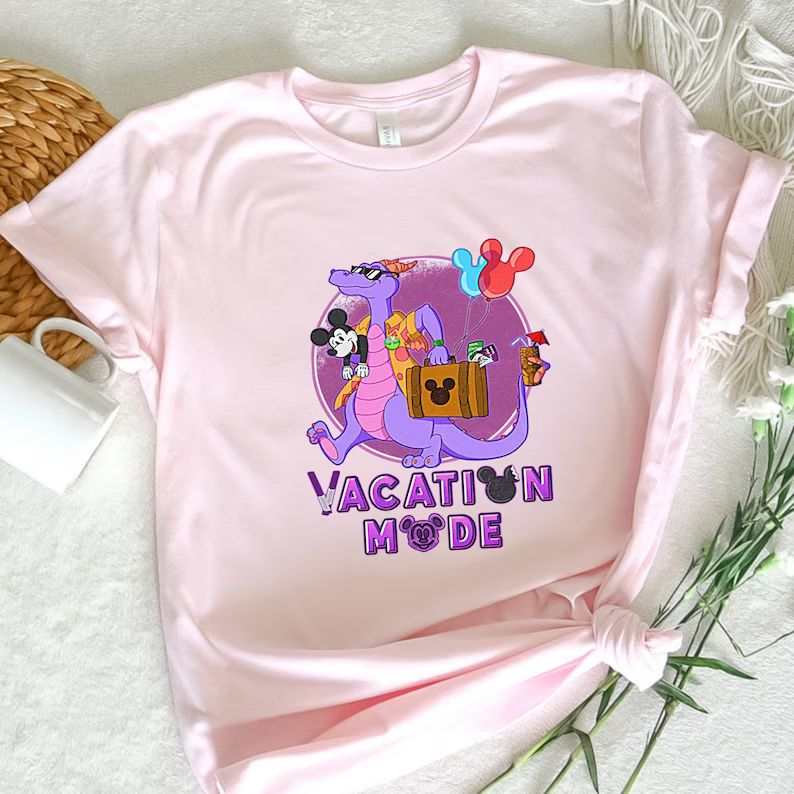 Disney Mickey Mouse and Figment Vacation Mode T-shirt, Mickey Mouse T-shirt, Dragon Figment T-shi... | Etsy (US)