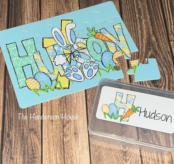 Easter Boy Puzzle  Easter Girl Puzzle  Personalized With | Etsy | Etsy (US)
