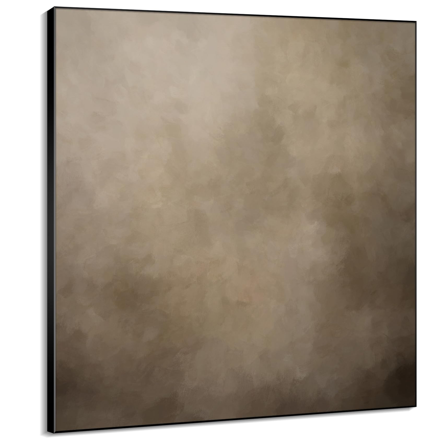 60"x60" XL Framed Wall Art - Minimalist Rustic Beige and Taupe Design (Frame Assembly Required) | Amazon (US)
