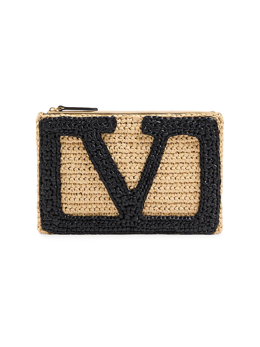 Women's Viva Superstar Synthetic Raffia Pouch - Natural | Saks Fifth Avenue
