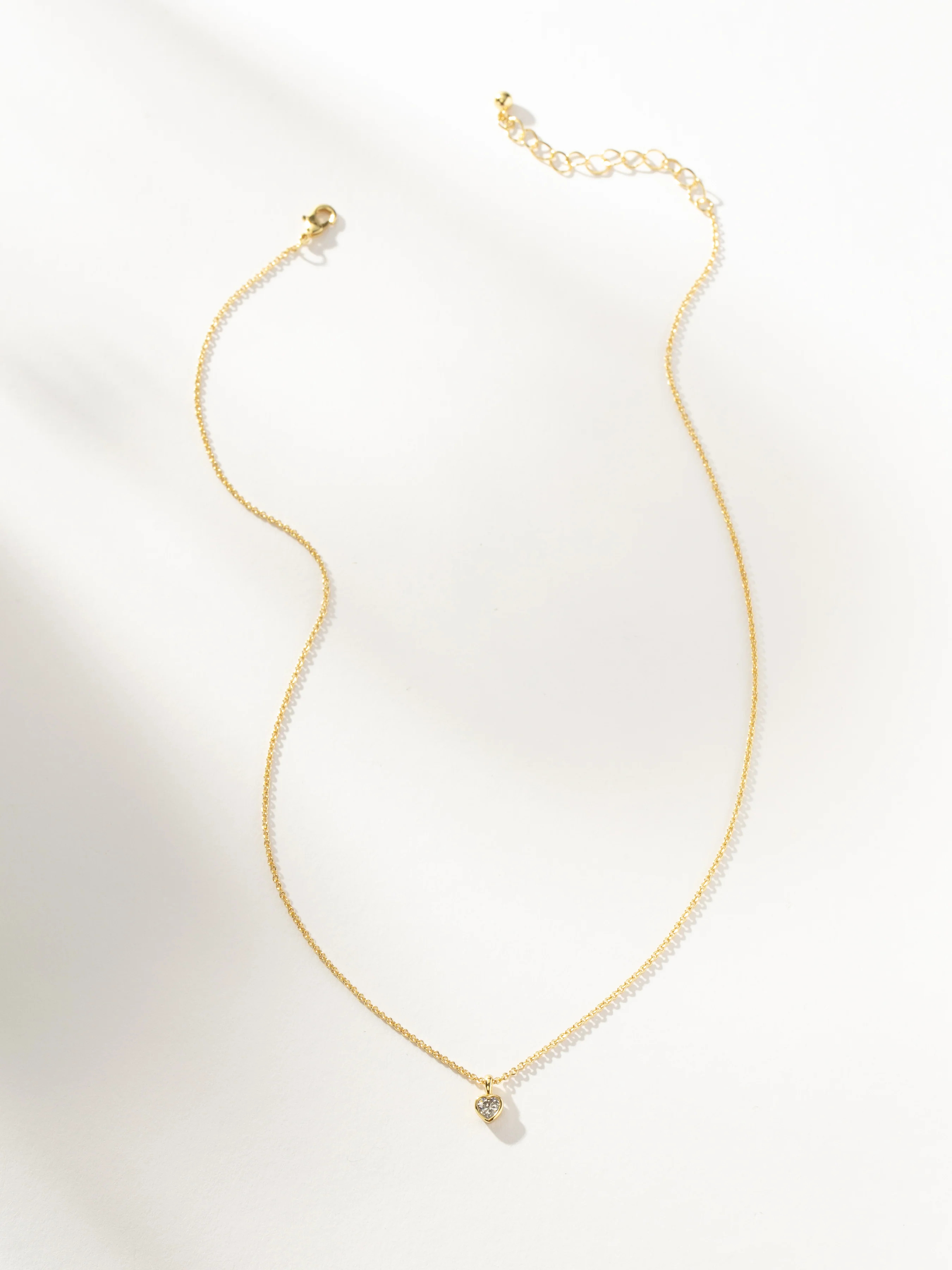 Diamond Heart Chain and Pendant Necklace in Gold | Uncommon James | Uncommon James