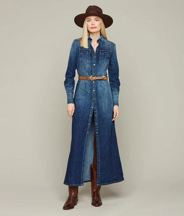 Long Denim Duster | Lucchese Bootmaker