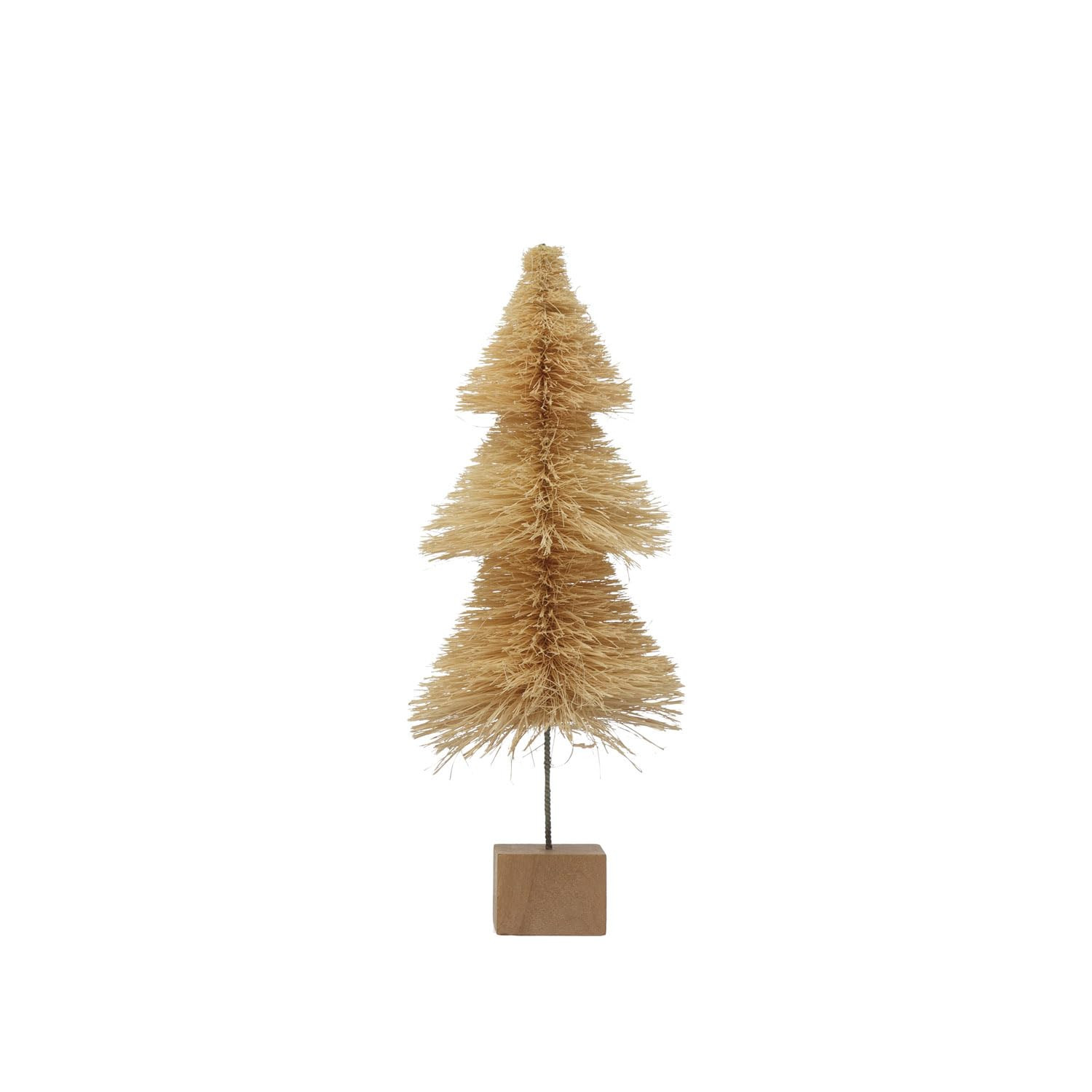 Creative Co-Op Sisal Bottle Brush Tree with Wood Base, Cream | Amazon (US)