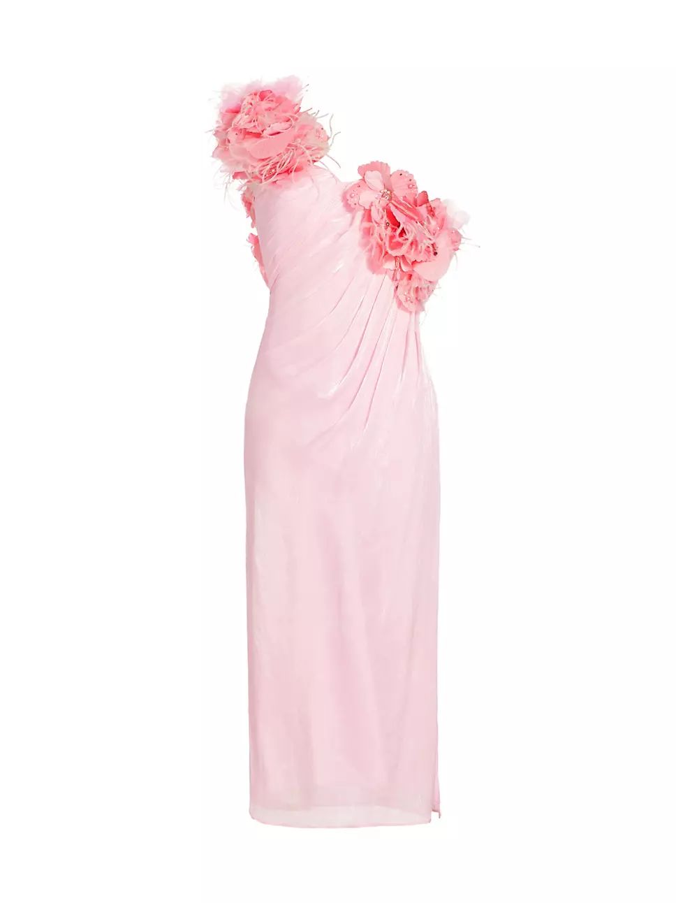 Floral One-Shoulder Midi-Dress | Saks Fifth Avenue