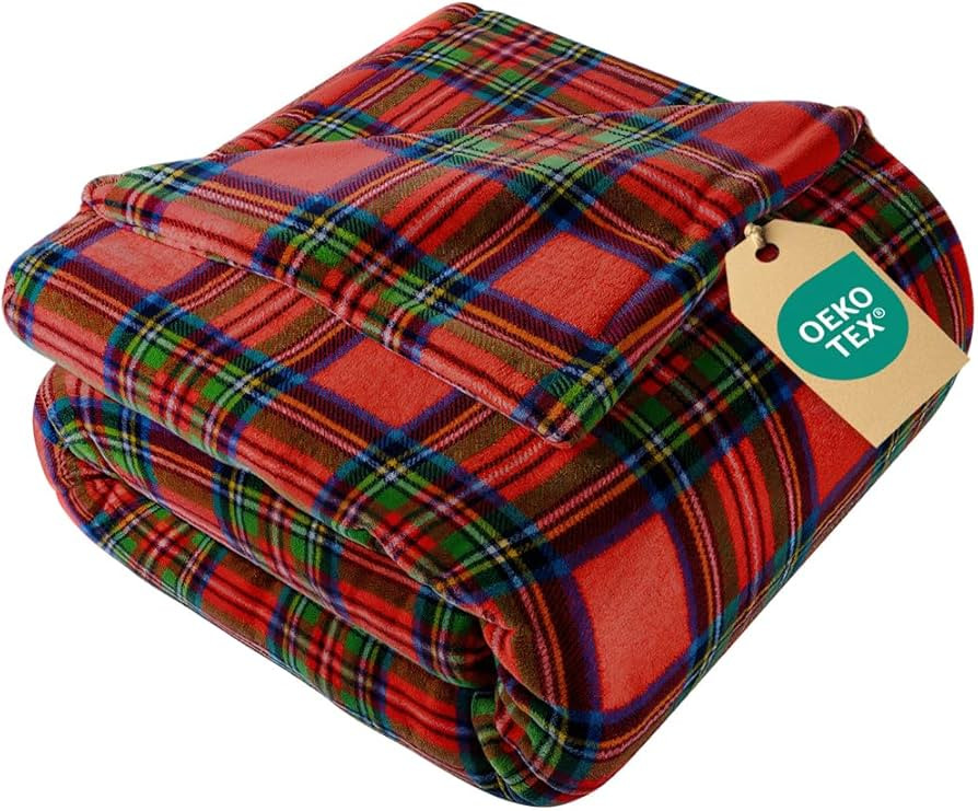 Ultra Soft Fleece Blanket Throw Size - Christmas Flannel Fleece Luxury Throw Blanket - Lightweigh... | Amazon (US)