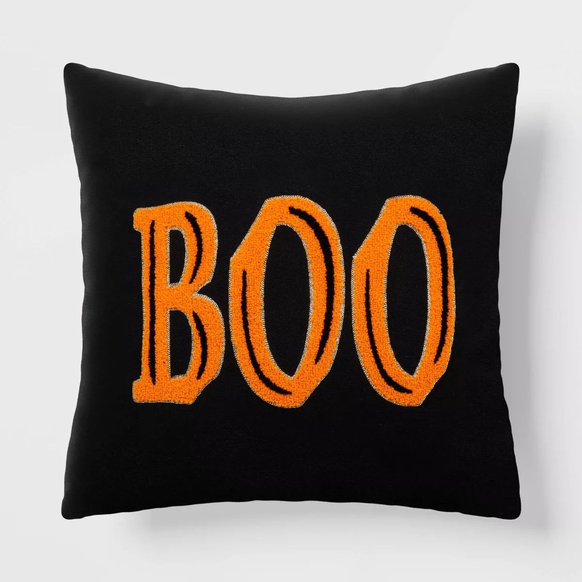 16" Square Halloween Reversible Throw Pillow Boo - Hyde & EEK! Boutique™: Indoor/Outdoor | Target