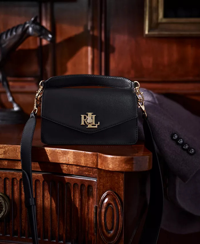 Lauren Ralph Lauren Small Leather Tayler Convertible Crossbody Bag - Macy's | Macy's