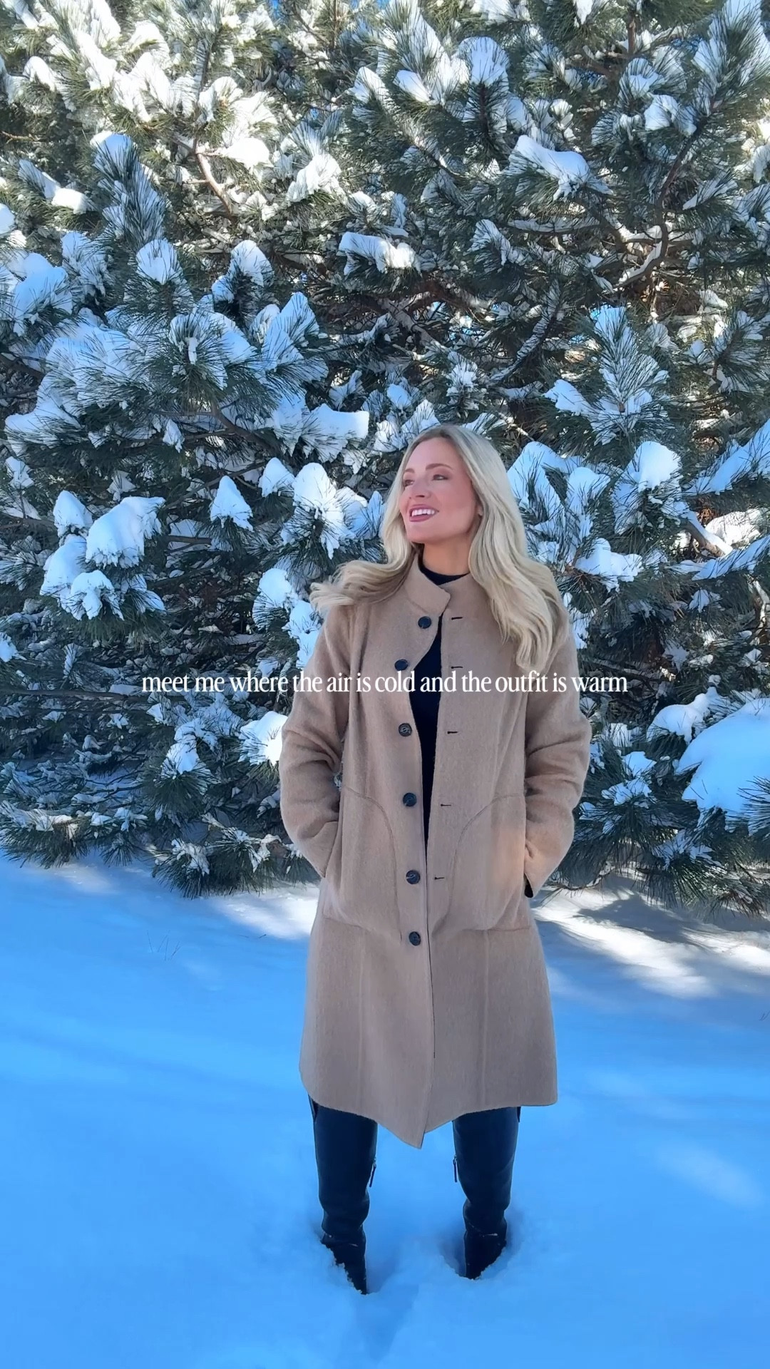 Snow-dusted mornings, wrapped in my Selma Reversible Alpaca Wool-Blend Coat from @overlandsheepskin 🤎 Warm enough for the forest. Chic enough for everywhere else.

#LTKdayinmylife #LTKootd #LTKSeasonal