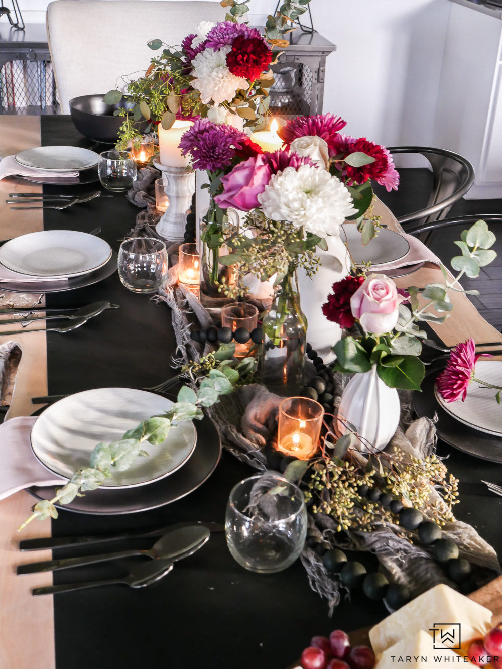 Soft candlelight, layered place settings, and statement florals come together for a warm, inviting table design. A timeless entertaining look that works for holidays, dinner parties, and everyday hosting. You can shop everything used right here.

#LTKdayinmylife #LTKHome #LTKSeasonal