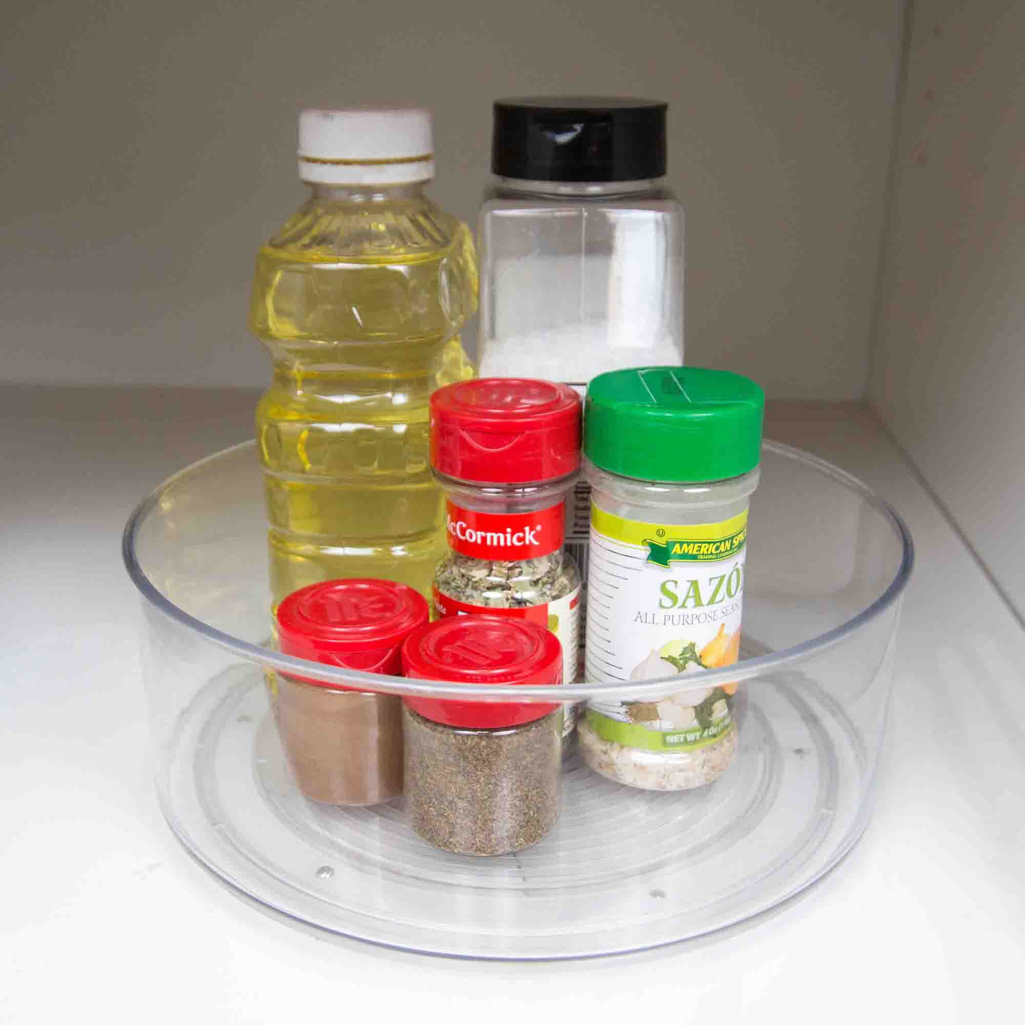 Home Basics Plastic Lazy Susan, Clear | Walmart (US)