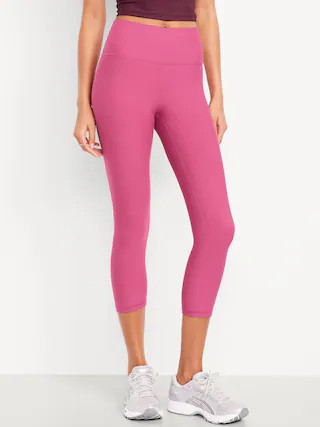 High-Waisted PowerSoft Crop Leggings | Old Navy (US)