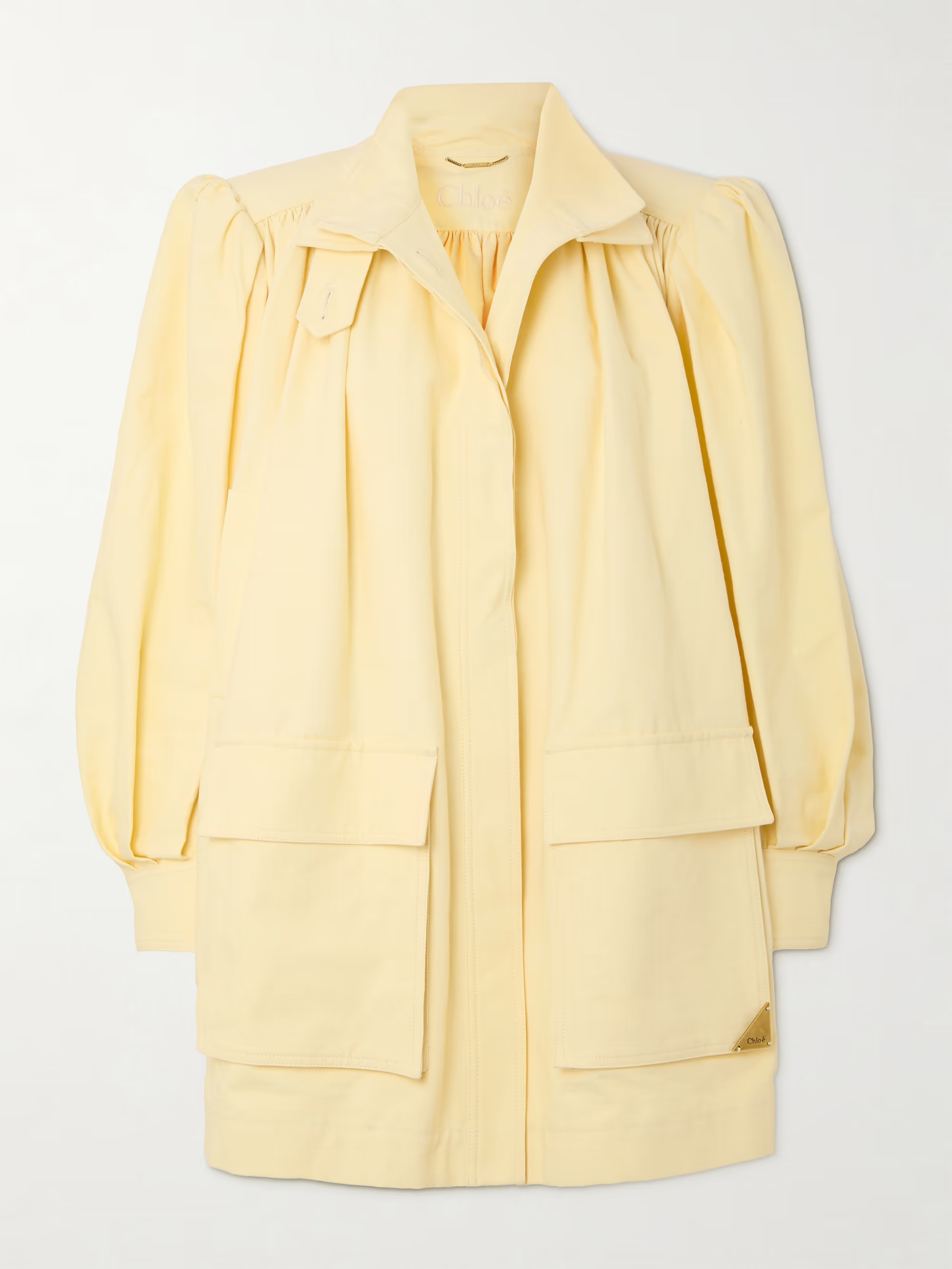 Gathered cotton jacket | NET-A-PORTER (US)