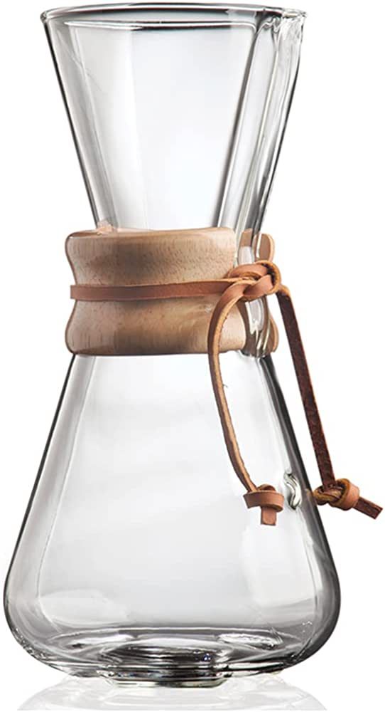Chemex Pour-Over Glass Coffeemaker - Classic Series - 3-Cup - Exclusive Packaging | Amazon (US)