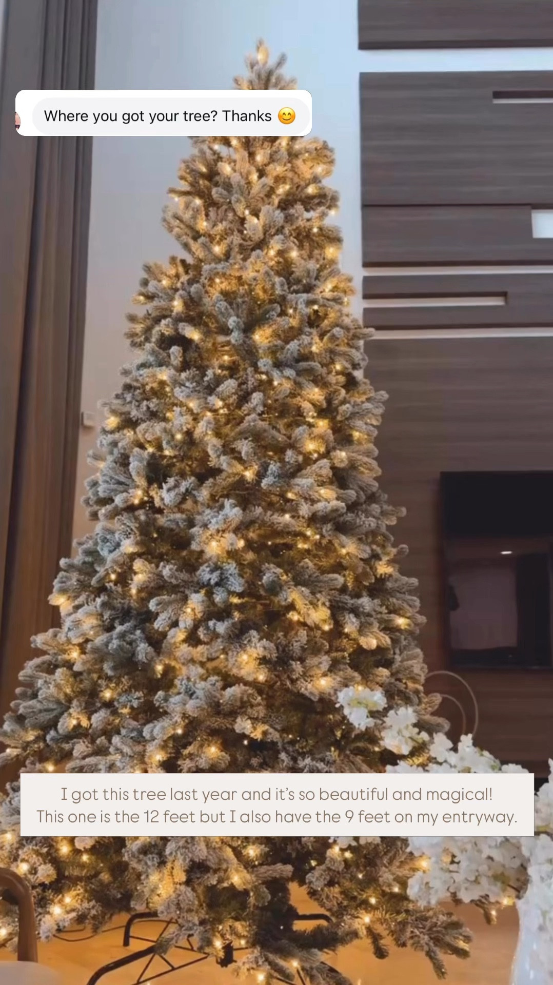 I love this Christmas tree! It has such a great quality and makes the space so magical and cozy. This tree is 12 feet 
Tall Christmas tree 

#LTKHoliday #LTKU #LTKSeasonal