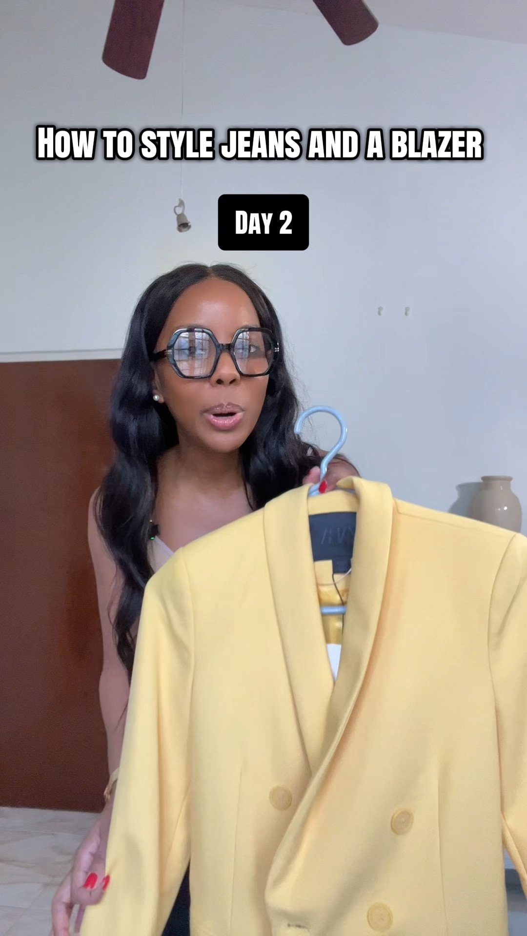 5 Days of styling jeans and a blazer for the office. This is day 2 of my mini series on styling denim and a blazer for work. 

How good is dark denim and a yellow blazer.😮‍💨🥹

@Commense #denimoutfit #highwaistjeans #widelegjeans

#LTKootd #LTKgrwm