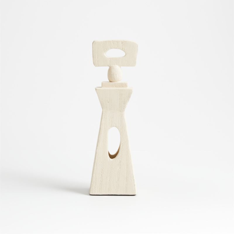 La Struttura White Terracotta Sculpture by Athena Calderone | Crate & Barrel | Crate & Barrel