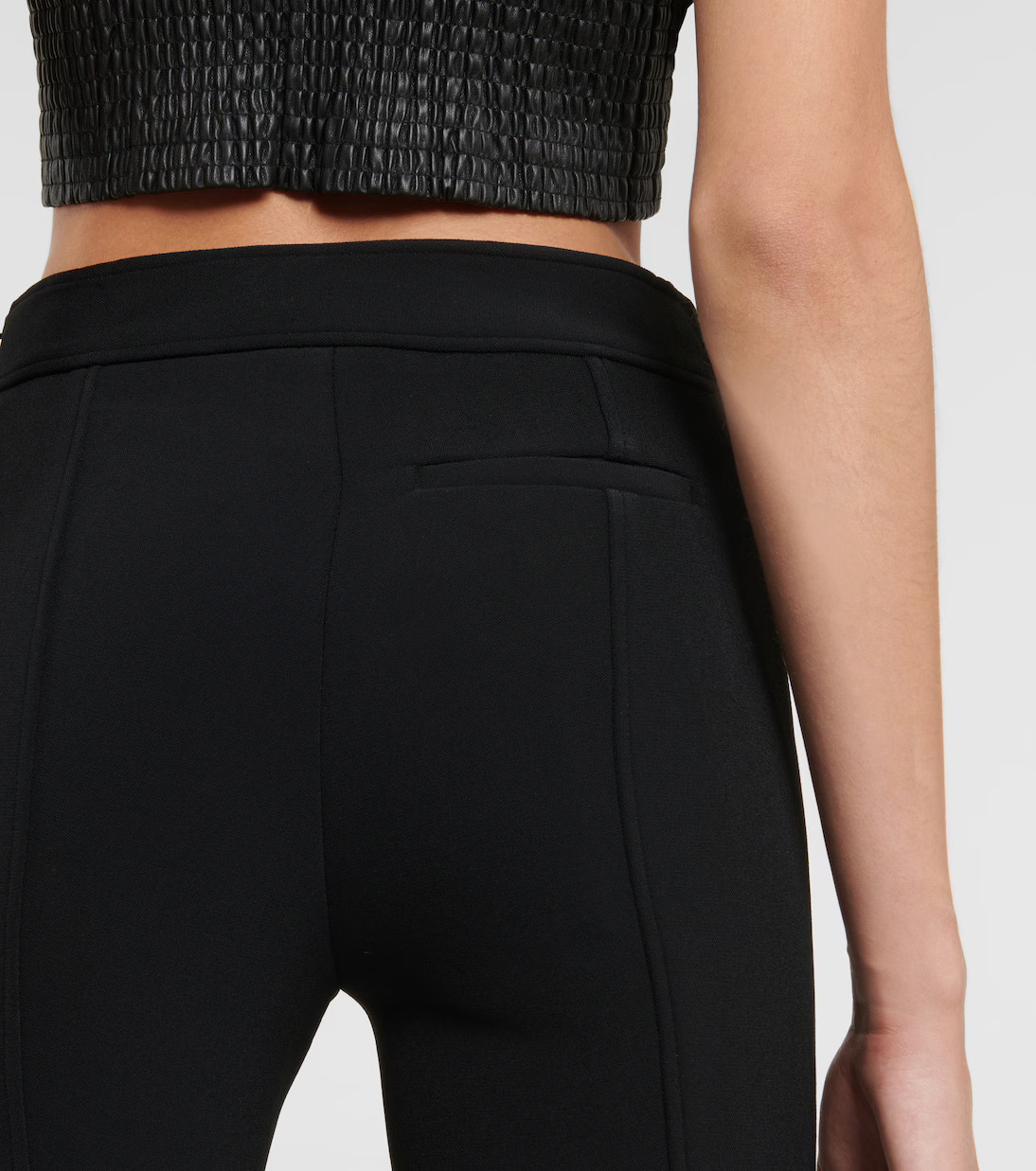 High-rise crêpe slim pants | Mytheresa (US/CA)