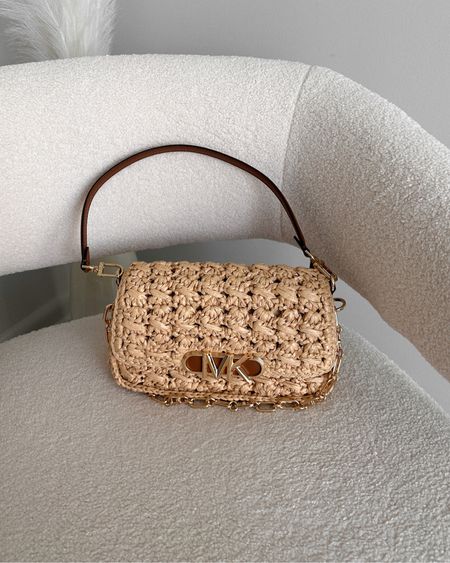 Crochet shoulder bag, woven bag, straw bag, summer bag, Michael Kors 

#LTKitbag #LTKSeasonal