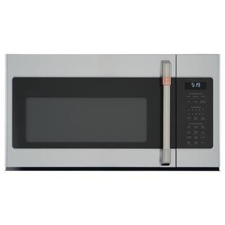 Cafe 1.9 cu. ft. Over the Range Microwave in Stainless Steel CVM519P2PS1 - The Home Depot | The Home Depot