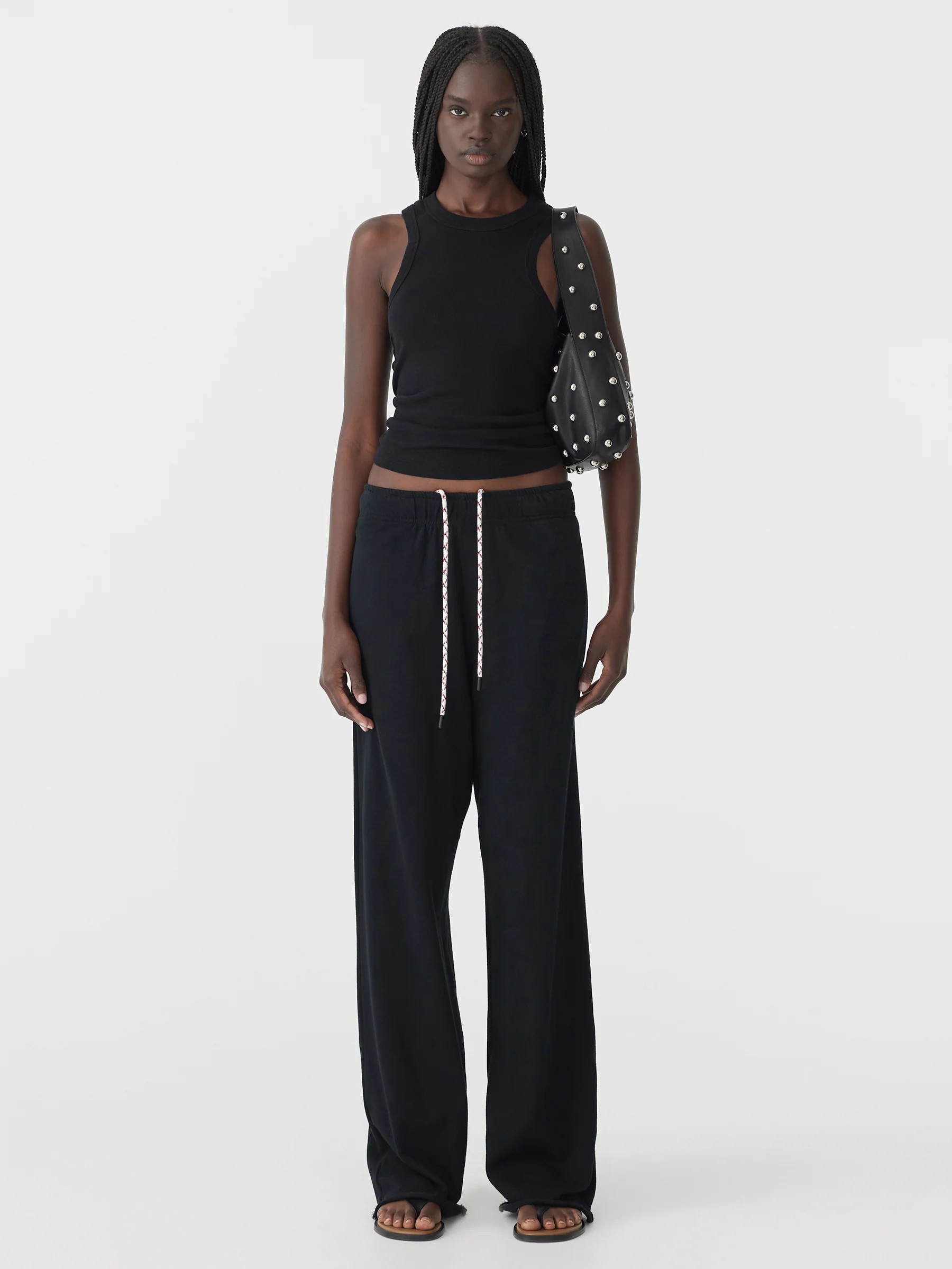 Wide Leg French Terry Pant | Bassike