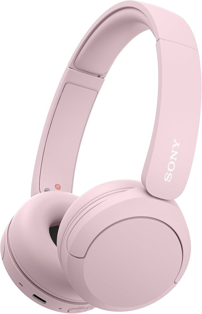 Sony WH-CH520 Wireless Headphones Bluetooth On-Ear Headset with Microphone, Pink | Amazon (CA)