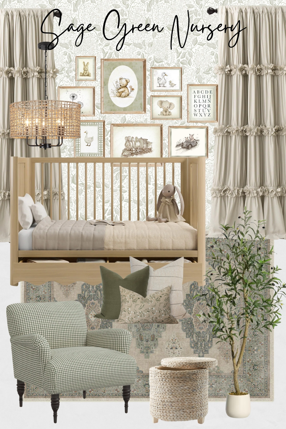 Sage Green Nursery, Sage Green Nursery Decor, Gender-Neutral Nursery Design Ideas, Calm Nursery, Vintage Nursery Design, Boho Nursery Design, Rattan, Wicker, Jute Baskets

#homedecor #sagegreennursery #genderneutralnurserydesign #nurserydesign 

 

#LTKHome #LTKSaleAlert #LTKKids