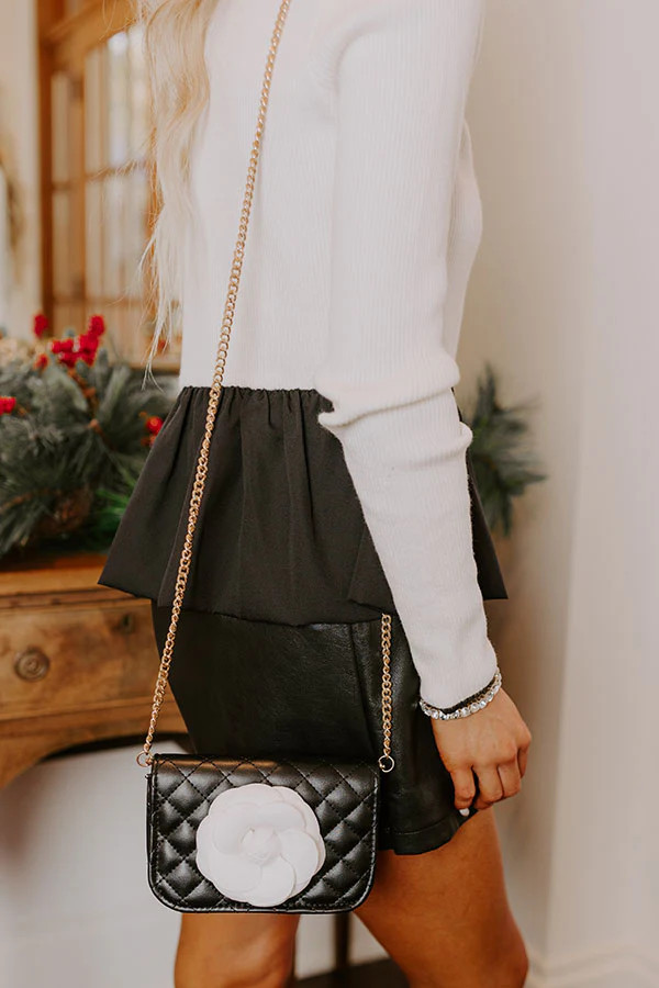 Happy Blooms Faux Leather Purse | Impressions Online Boutique