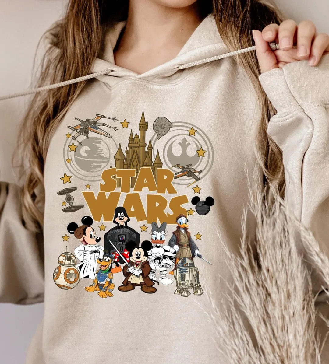 Star Wars Disney Mickey and Friends Hoodie, Mickey Han Solo Sweatshirt, Minnie Leia Hoodie, Kids ... | Etsy (US)