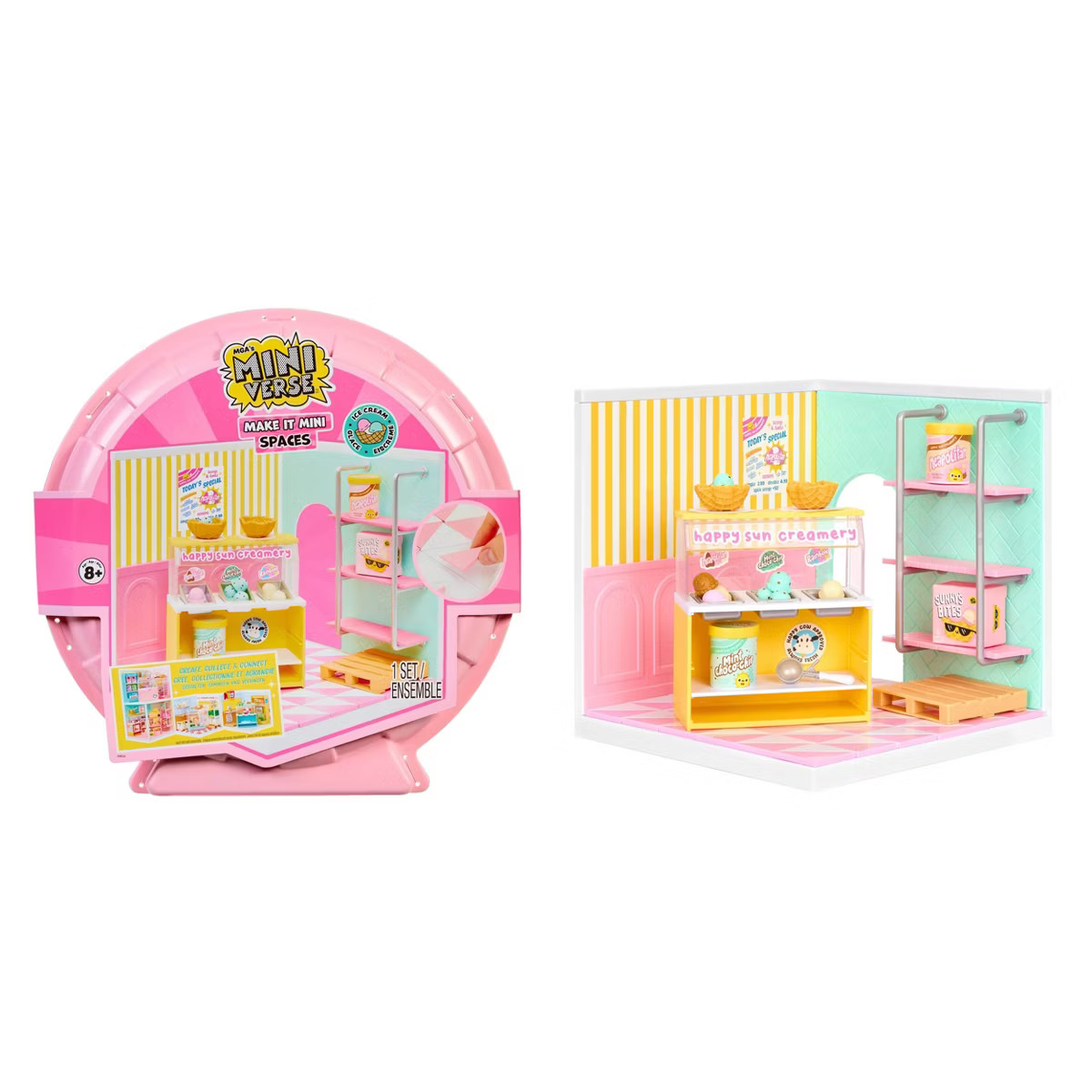 MGA's Miniverse Make It Mini Spaces Ice Cream Shop, Building Set | Target