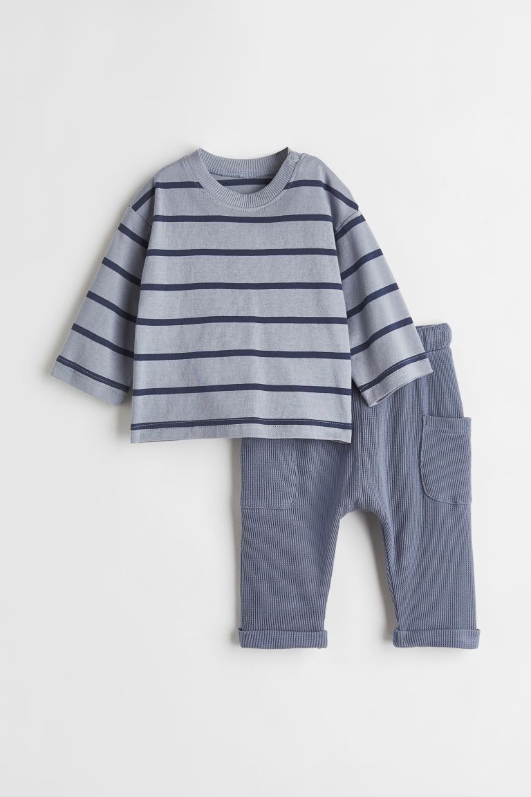 2-piece Cotton Jersey Set | H&M (US + CA)