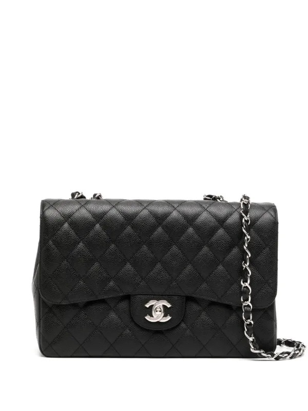 CHANEL Pre-Owned 2008 Jumbo Classic Flap Shoulder Bag - Farfetch | Farfetch Global