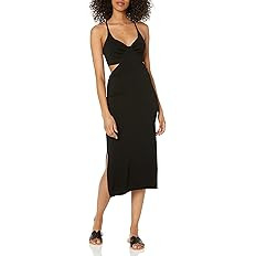 Amazon.com: The Drop Women's Zuri Fitted Cut-out One Shoulder Maxi Sweater Dress, Black, M : Clot... | Amazon (US)