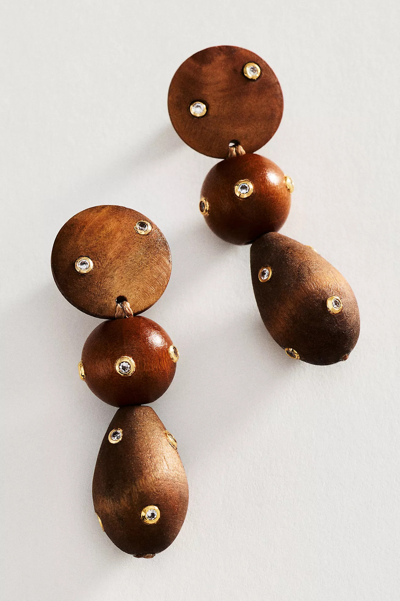 Wooden Sphere Drop Earrings | Anthropologie (US)