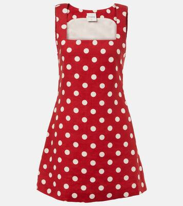 Alice polka-dot linen minidress | Mytheresa (US/CA)