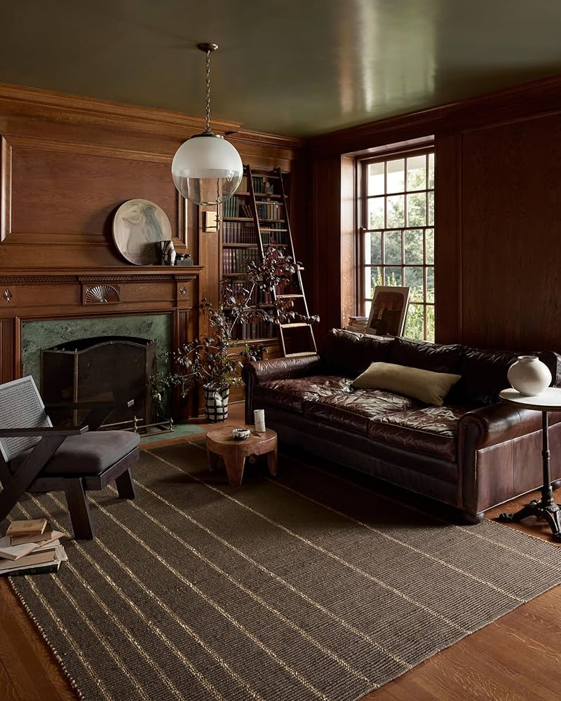 Loloi Leanne Ford Weatherstaff Collection WTS-01 Espresso/Natural 2'-3" x 3'-9" Accent Rug Jute, ... | Amazon (US)