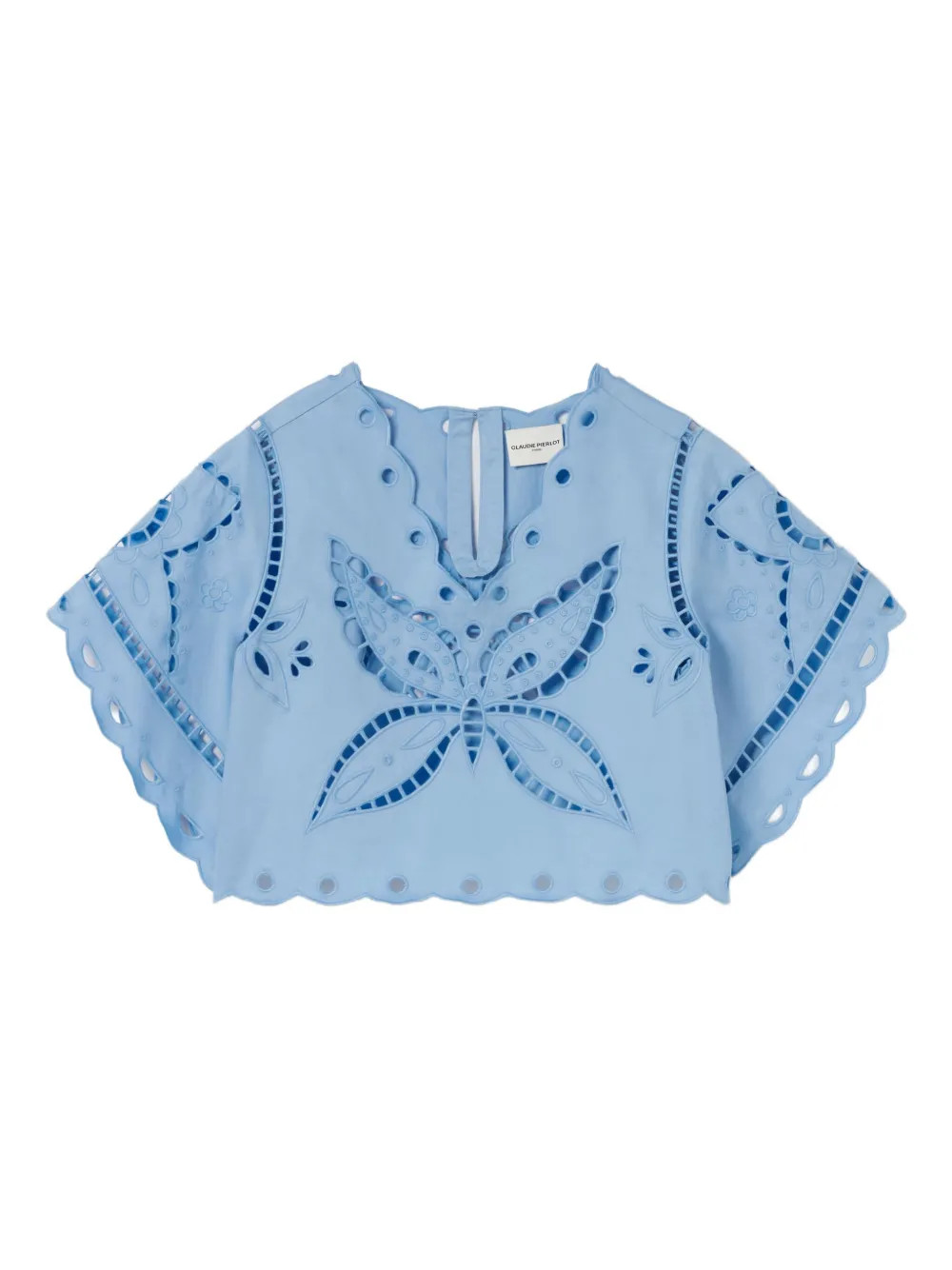 Claudie Pierlot Embroidered Blouse | Blue | FARFETCH | Farfetch Global