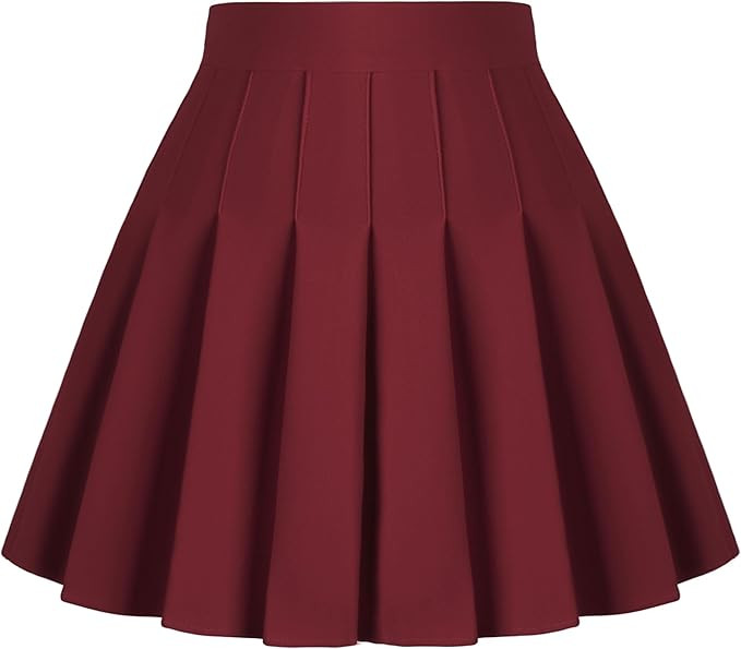 Dressever Women's Pleated Skirts Mini Skater Basic Skirt High Waist Tennis Skirt School Uniform C... | Amazon (US)