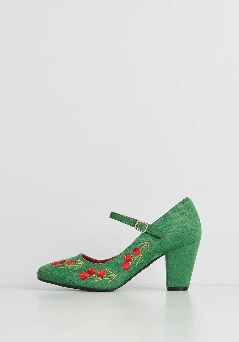 Lulu Hun x Collectif Holly Berry Happiness Ankle Strap Heel | ModCloth