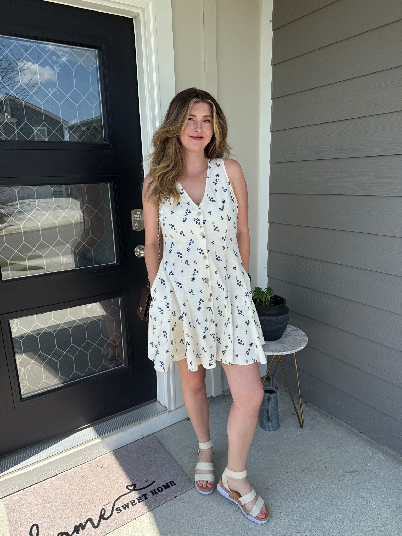 Wearing a size medium in this summer dress from target 

#LTKFindsUnder50 #LTKSeasonal #LTKStyleTip
