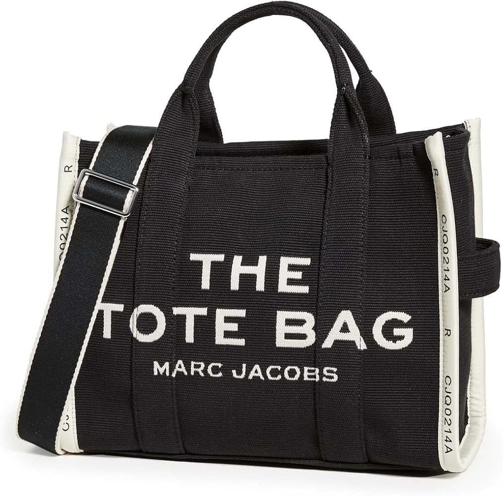 Marc Jacobs Women's The Jacquard Medium Tote Bag, Black, One Size | Amazon (US)