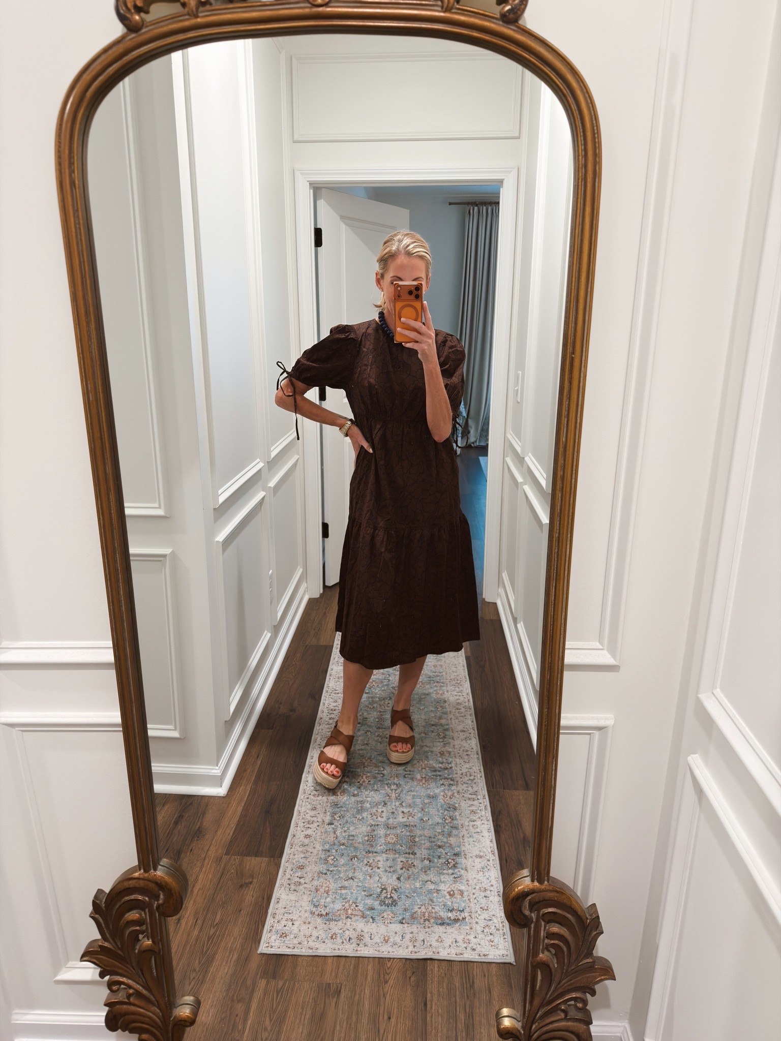 $28 Walmart dress perfect for fall! 🍂 size XS