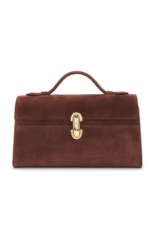 Savette Symmetry Pochette Bag in Chocolate | FWRD 