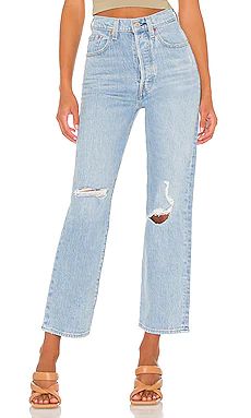 LEVI'S X REVOLVE Ribcage Straight Ankle in Jazz Time from Revolve.com | Revolve Clothing (Global)