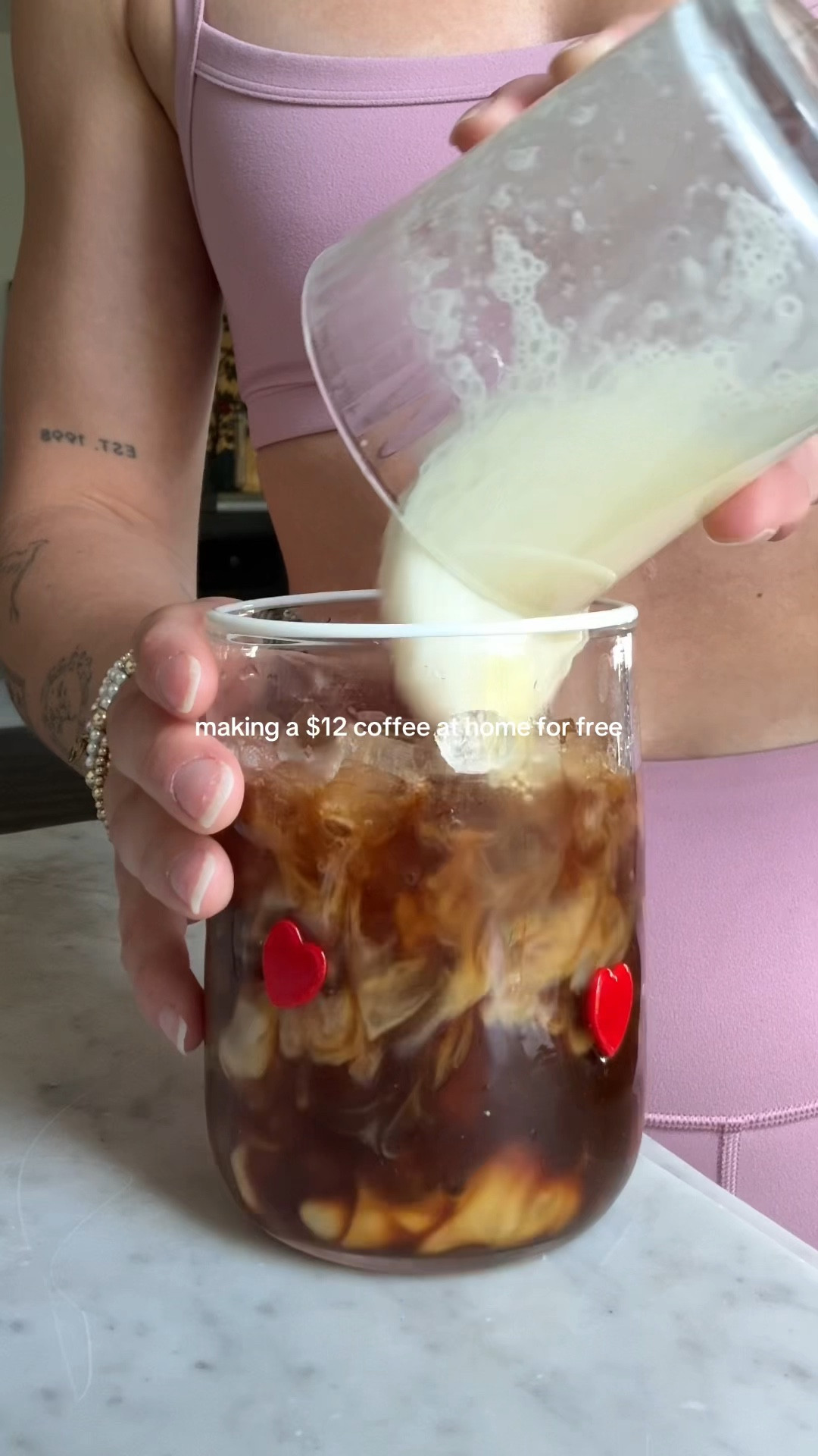 5/28/25 coffee at home 🫶🏼 home coffee bar setup, salted honey iced latte, at-home café inspiration, coffee station must-haves, countertop coffee bar, aesthetic iced coffee corner, neutral kitchen coffee bar, espresso station details, amazon coffee essentials, romanticized morning routine, cozy coffee setup, home barista tools, kitchen cafe vibes