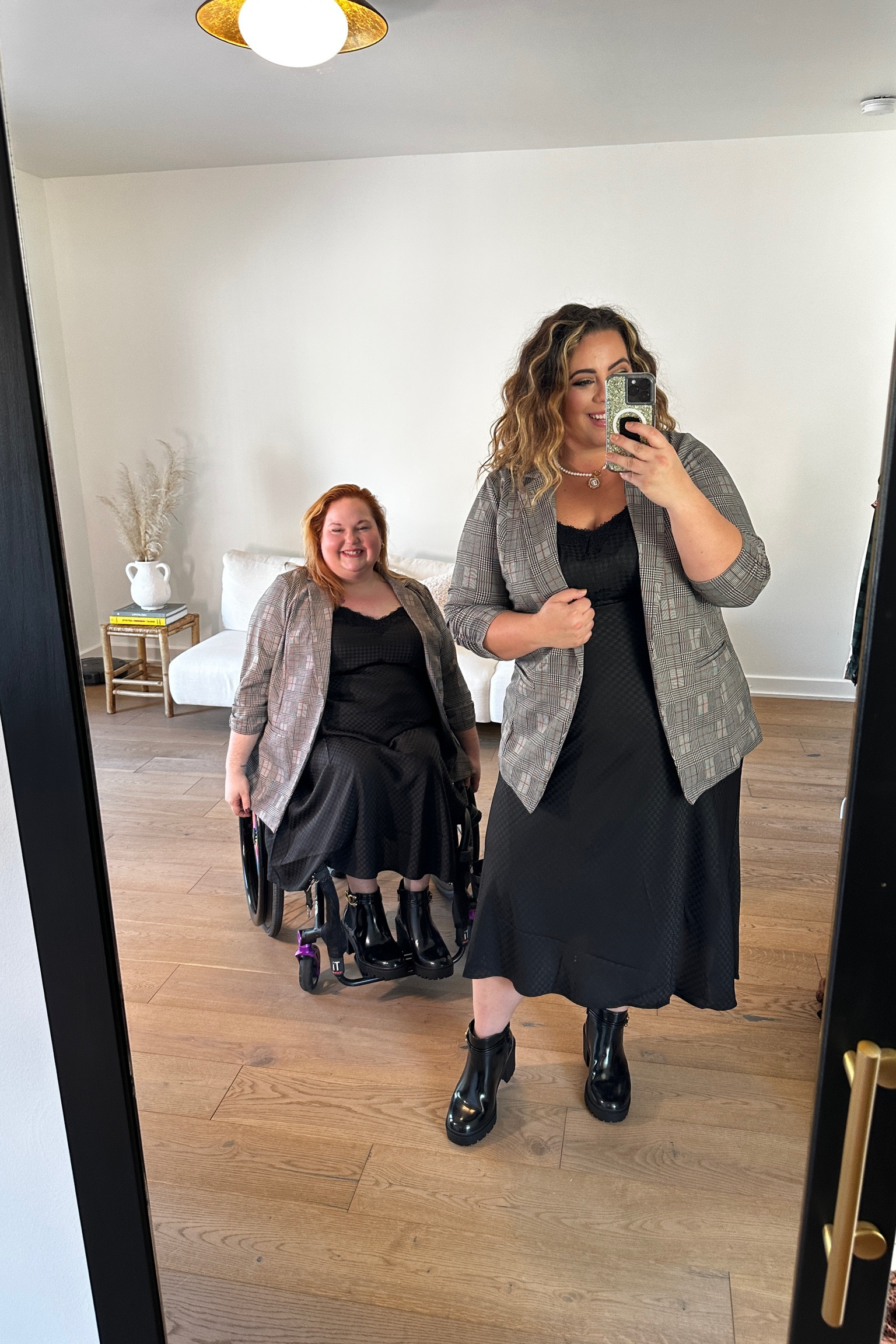 This Pinterest inspired plus-size fall look is so cute - loving the slip dress/blazer combo 😍 and the Chelsea boots really bring the outfit together!

#LTKSeasonal #LTKplussize