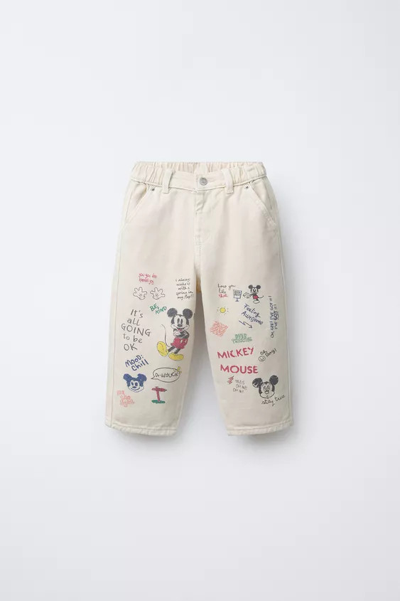MICKEY MOUSE © DISNEY BALLOON TWILL PANTS | Zara US