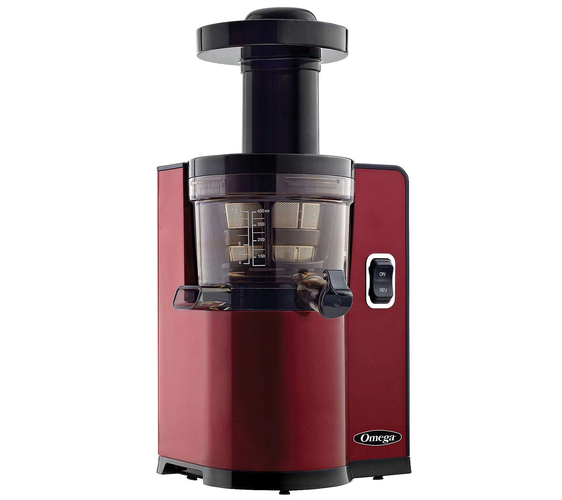 Omega VSJ843QR Vertical Slow Masticating Juicer, Red | QVC